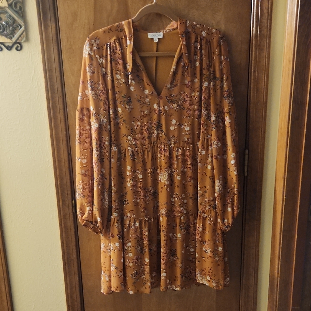 Floral Brown Dress